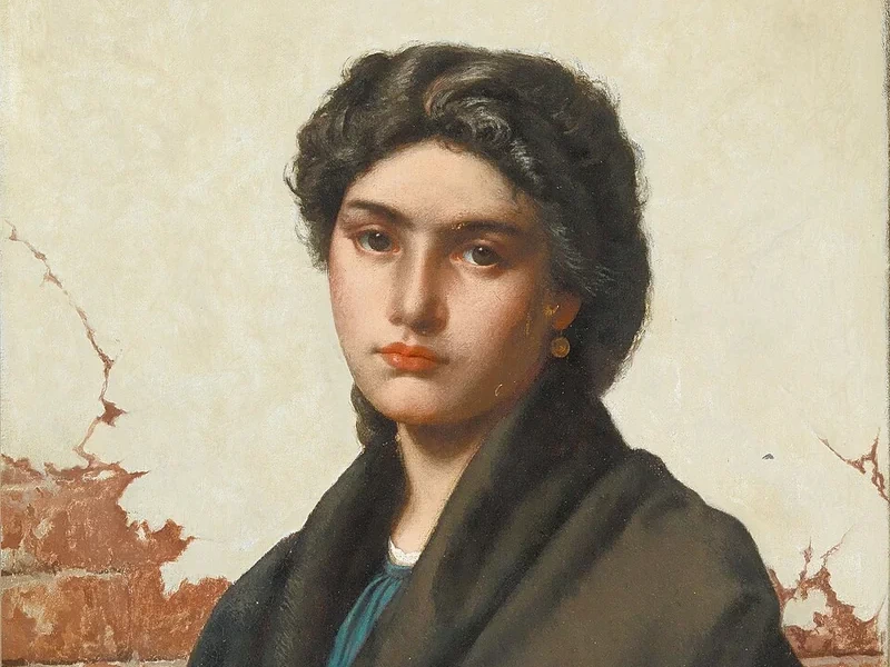 1825-Giuseppe Pietro Antonio Ghedina - Ritratto di una ragazza